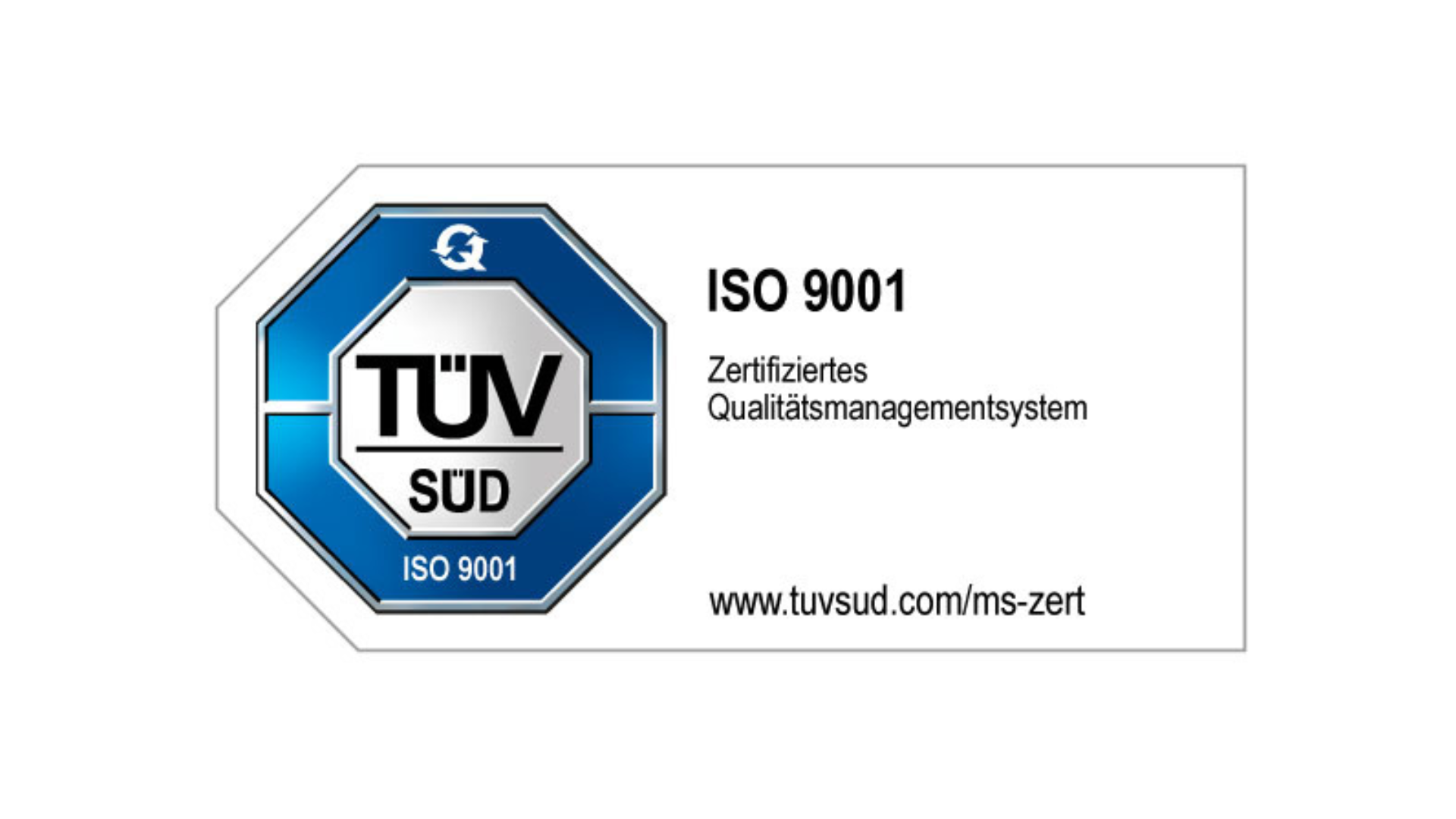 TÜV Prüfkennzeichen ISO 9001